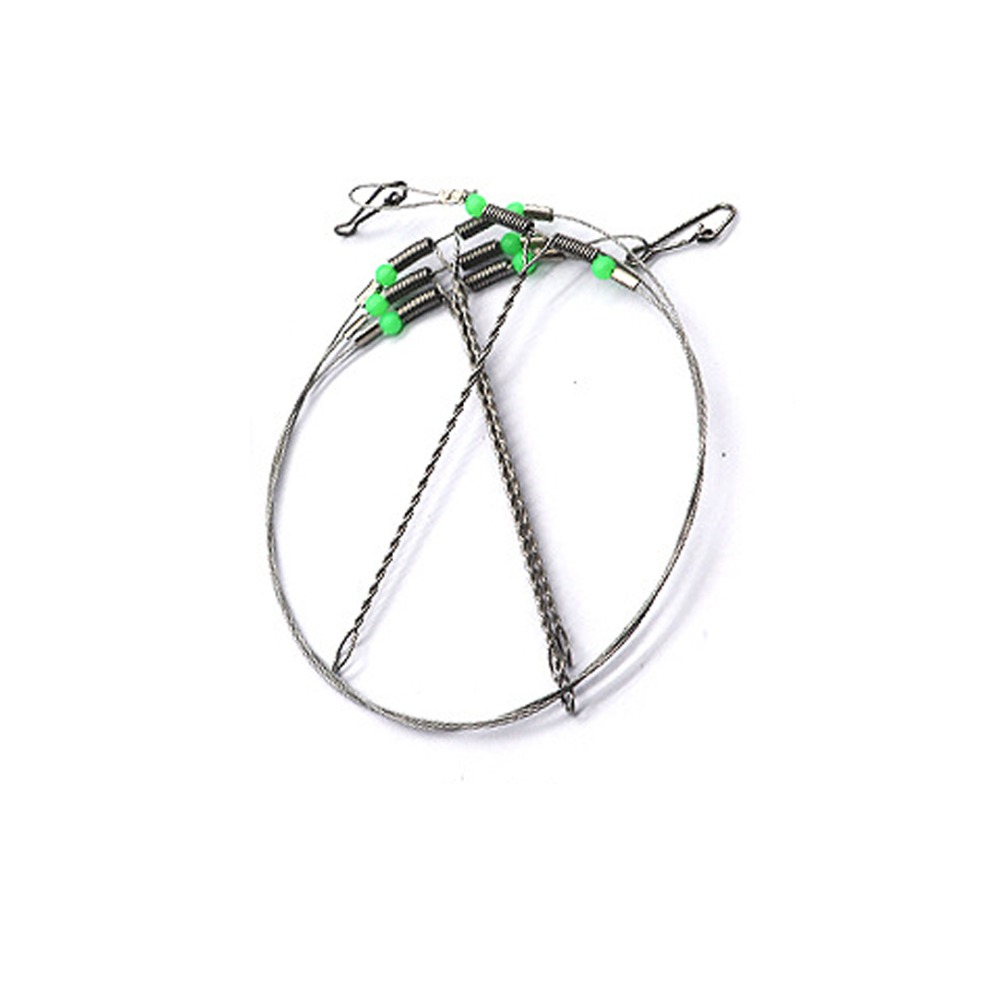 Fishing Hook Stainless Steel - 釣り針 回り止め付きスイベル 釣り糸 ステンレス鋼線リーダー 釣り針ワイヤーリーダー
