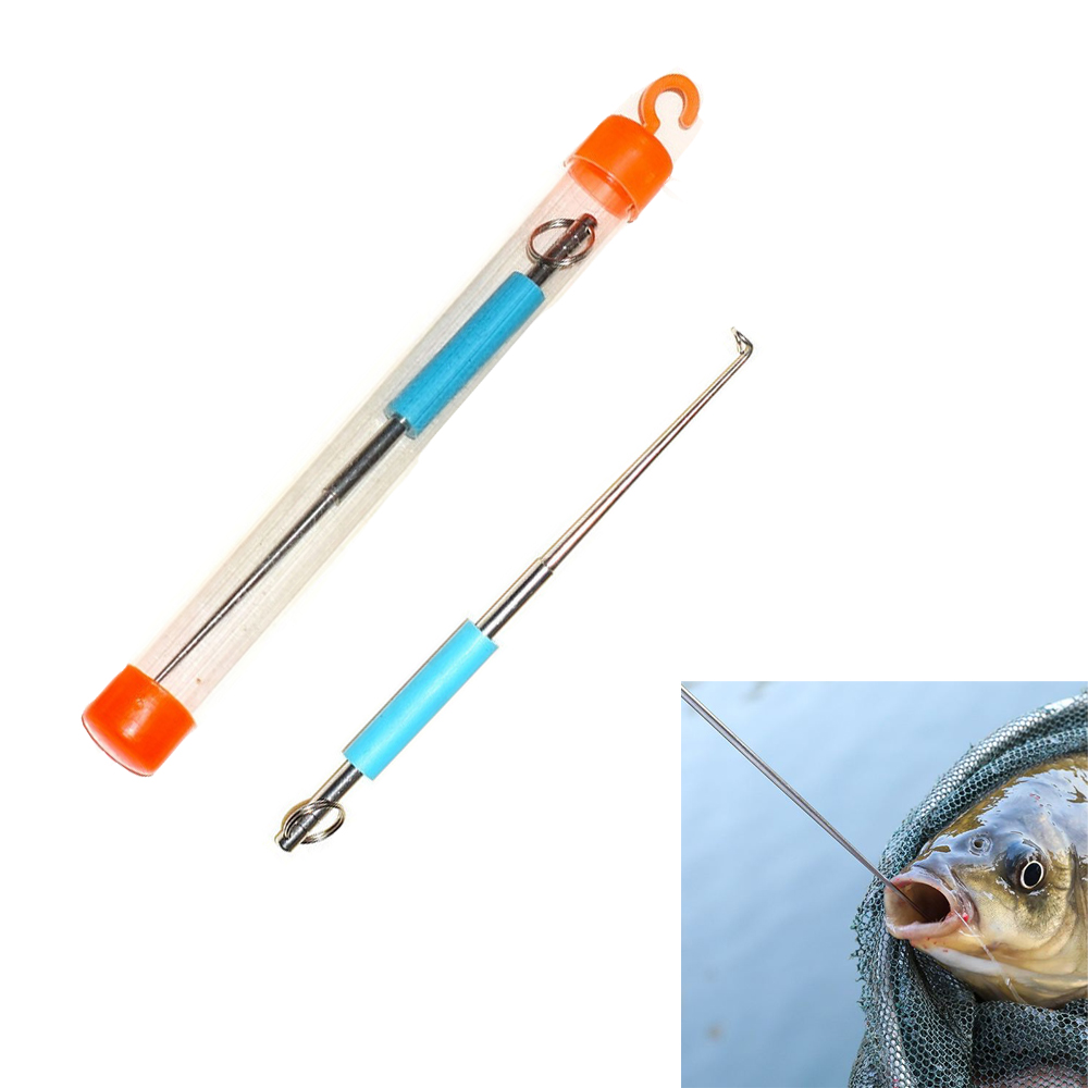 Fishing Hook Remover - ステンレス鋼のフィッシュフックリムーバー,安全性,抽出器付き,迅速な分離装置,釣りツール,1個
