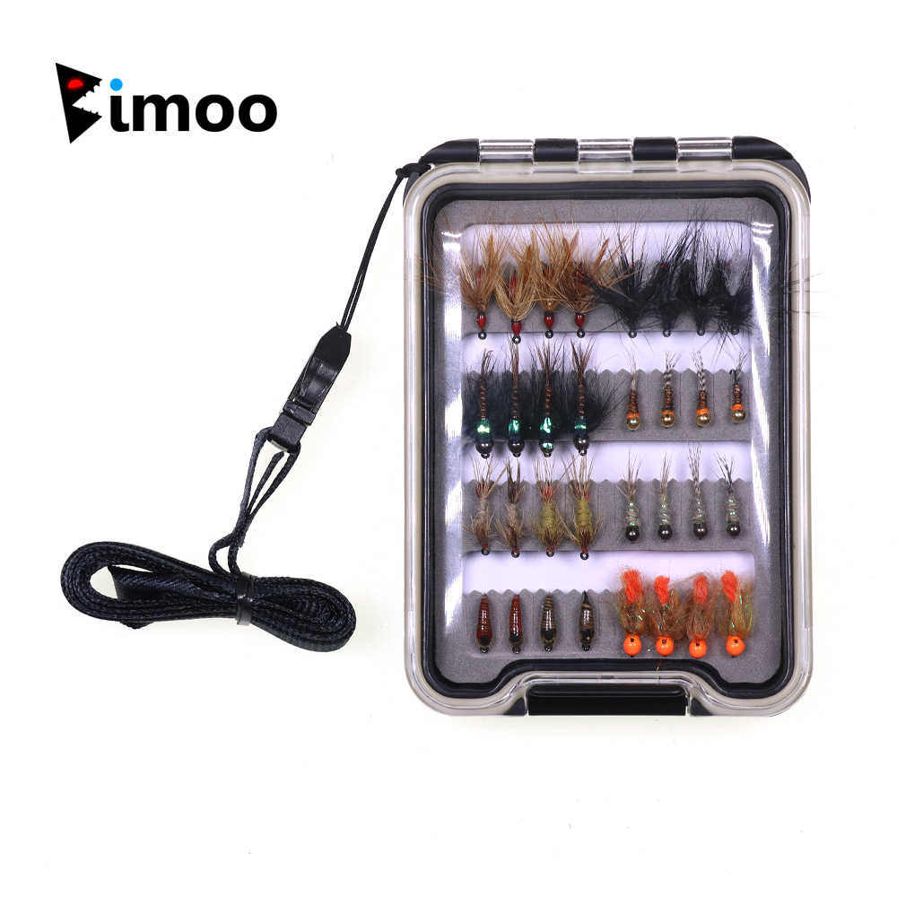 Fishing Hook Barbless - 32個入り ニンフフライキット トラウト釣り用フライルアー ツルガン/真鍮ビーズヘッドジグ ユーロニンフ バーブレスフック