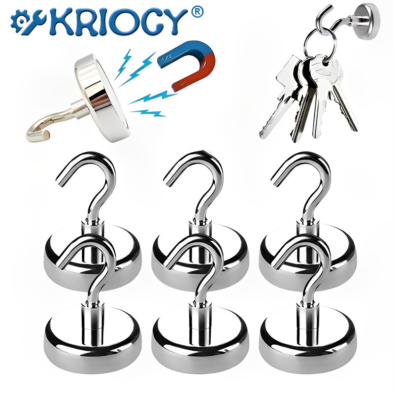 Fishing Hook Stainless Steel - 強力な丸型ネオジム磁石フック,救命磁石,海釣り道具,フック付き