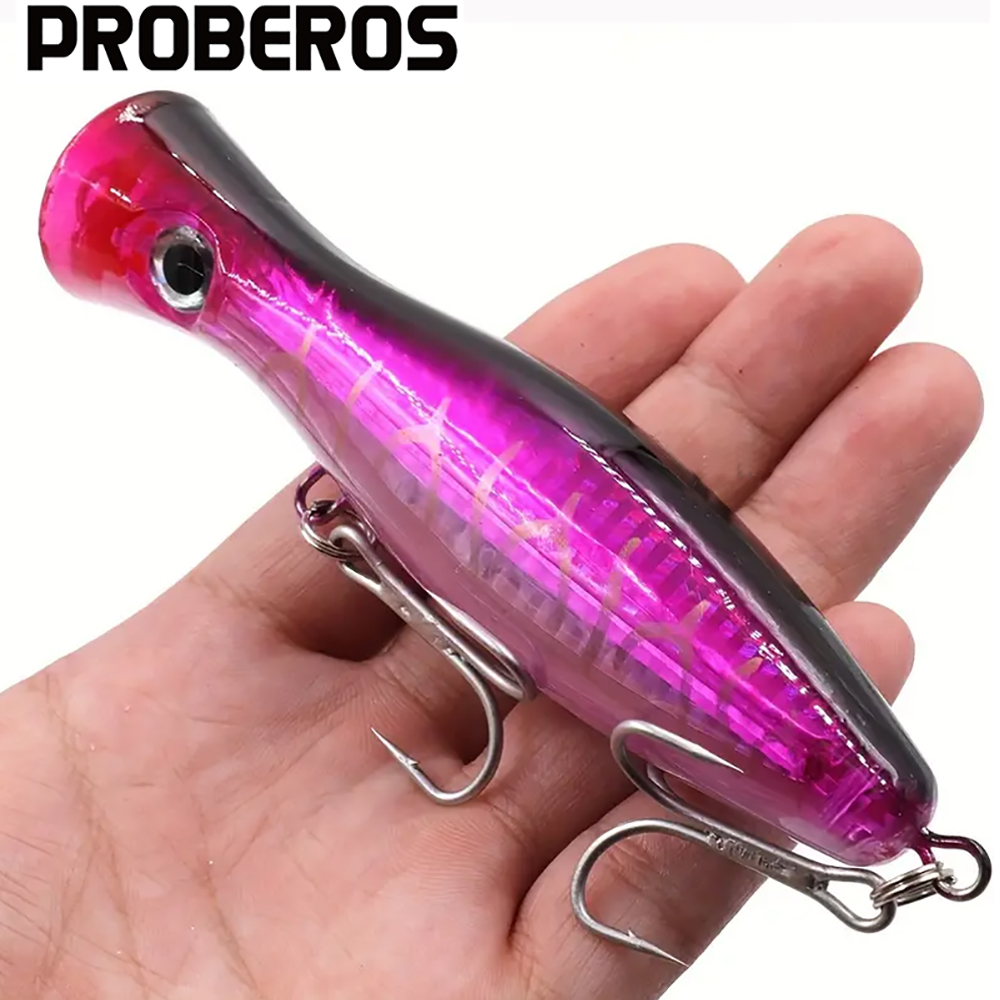 Fishing Hook Treble - PROBEROS 1pc 13cm 43g ポッパー釣りルアー ハード人工餌