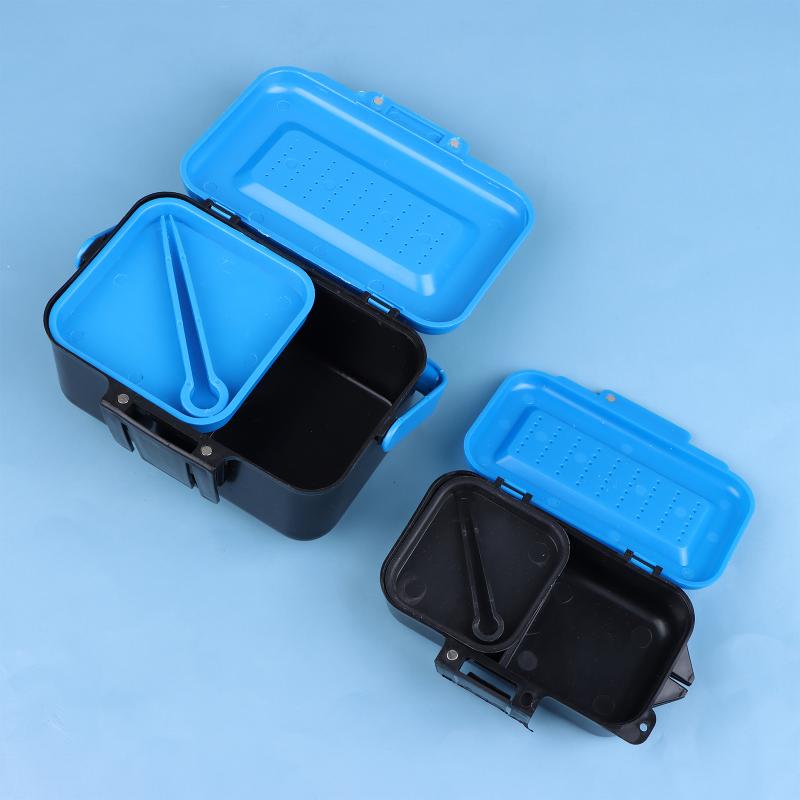 Fishing Hook Box - ポータブル釣り用ルアーボックスケース、活餌、フック、ミミズ用キャリングケース、ウエストフィッシングタックルボックス、アウトドアフィッシング用ルアーボックス