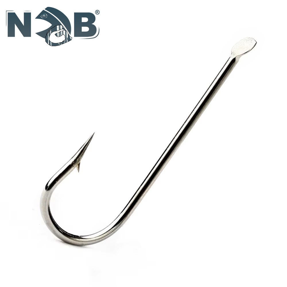 Fishing Hook Assortment - NGB 1799N 高炭素鋼平丸フック 100 個/ロット 1