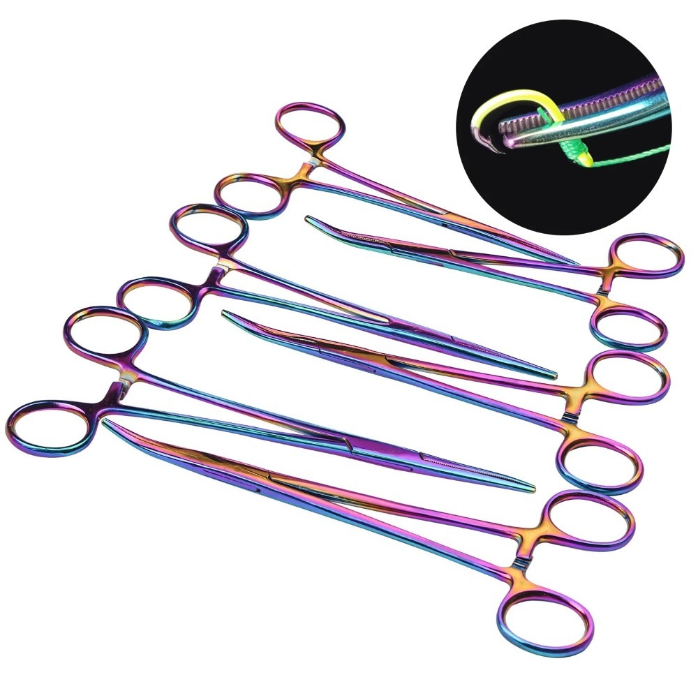 Fishing Hook Stainless Steel - プレミアム鋸歯状フィッシングプライヤー - ステンレス製フックリムーバー＆多目的ペットグルーミングツール（耳毛用）