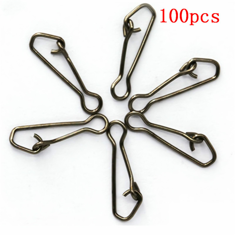 100ピース/ロットqlフックスイベルスナップステンレススチ - Fishing Hook Assortment のレビューと価格