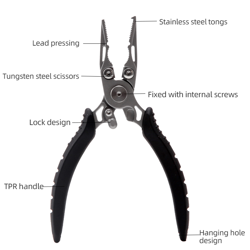 ステンレス鋼の釣りトング,鼻,長いよだれかけ,ポータブル,多 - Fishing Hook Remover のレビューと価格