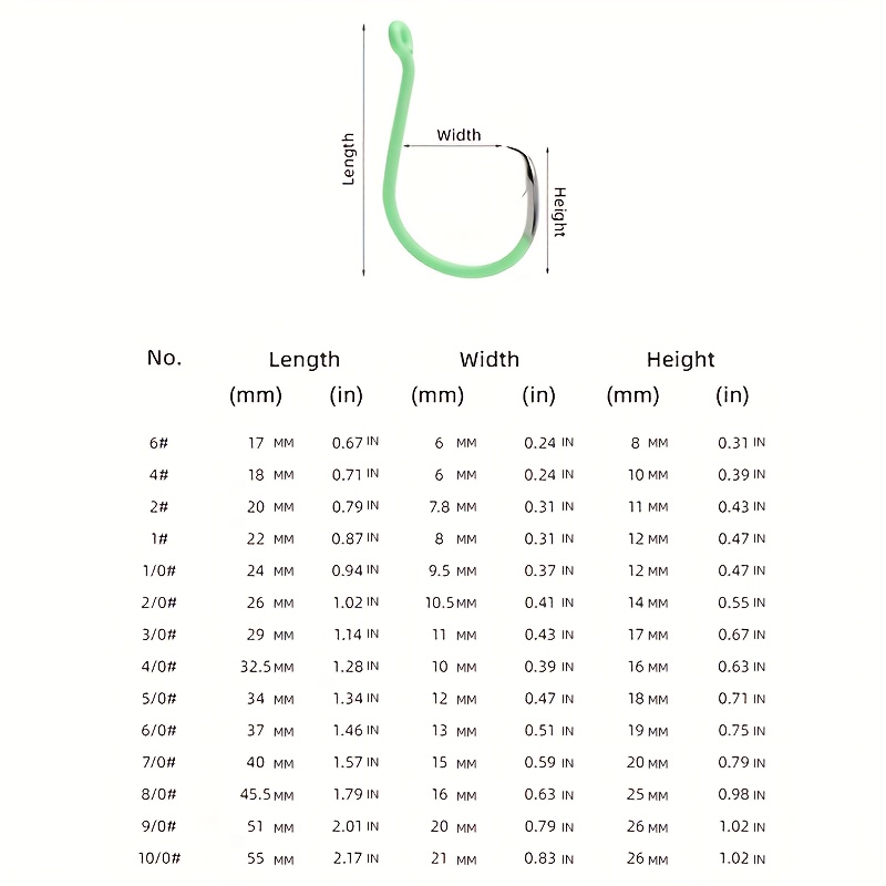 ZYZHE 10個/箱 光るサークルフック イーグルビーキュ - Fishing Hook Circle のレビューと価格