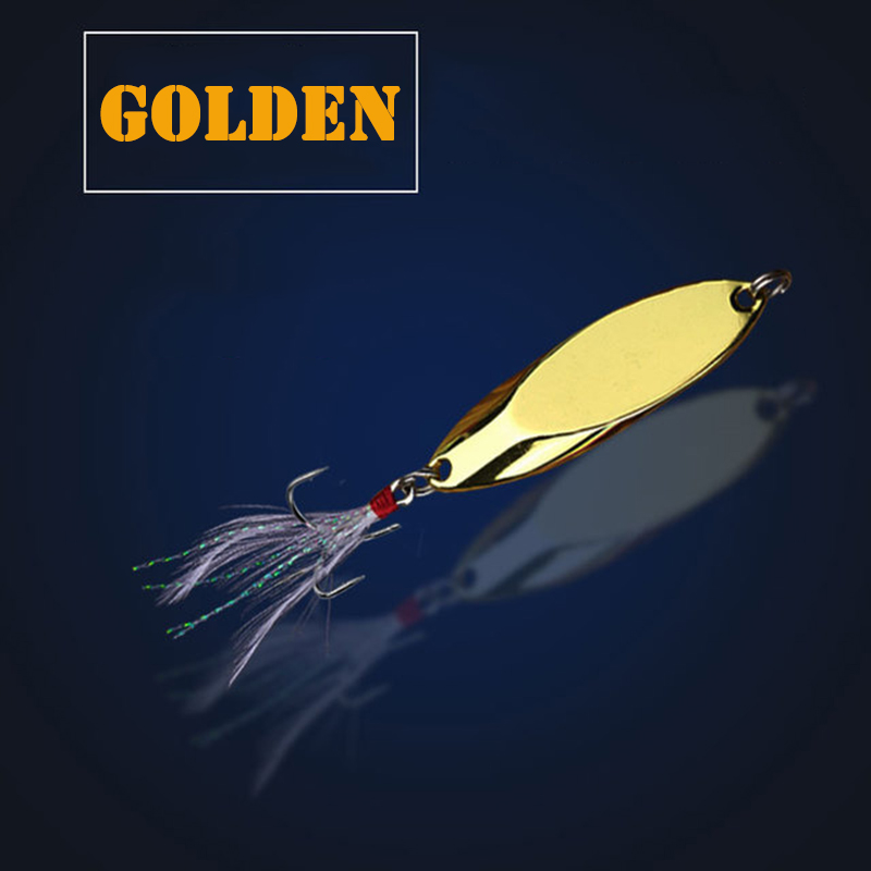 1pc 2.5 グラム-35 グラム金属スプーンルアーシャー - Fishing Hook Treble のレビューと価格