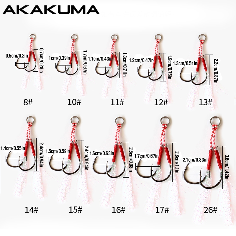 10 個釣りフックシングルフックアシストフックダブルフック​ - Fishing Hook Assortment のレビューと価格