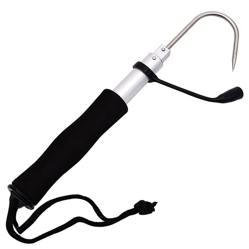 伸縮式格納式フィッシュガフステンレス製氷海釣り槍フックタック - Fishing Hook Stainless Steel のレビューと価格