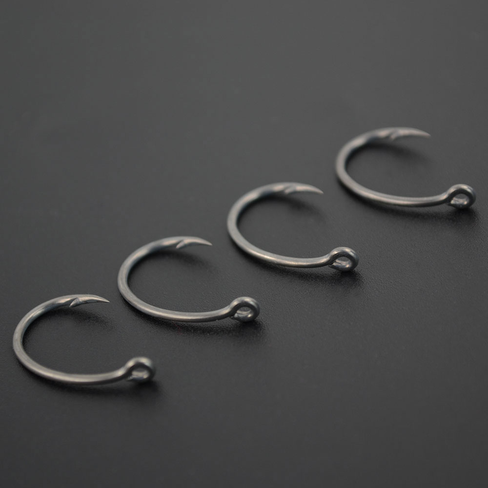 Hirisi 100個入り コーティング高炭素ステンレス鋼製 - Fishing Hook Barbless のレビューと価格
