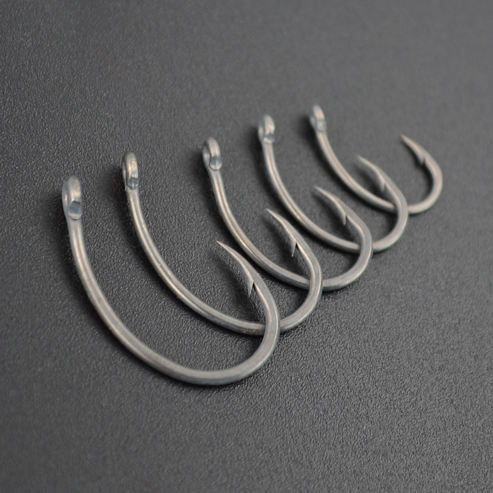 Hirisi 100個入り コーティング高炭素ステンレス鋼製 - Fishing Hook Barbless のレビューと価格