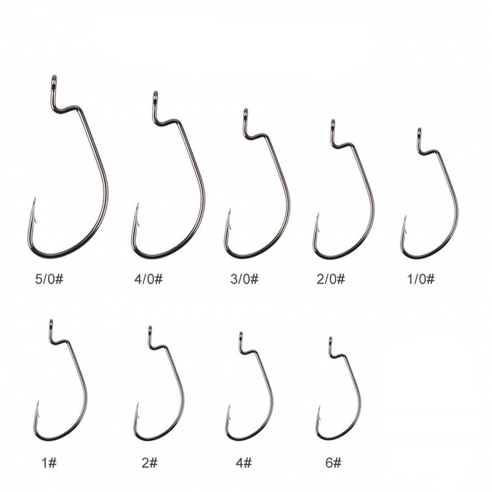 20 ピース/ロットワイドギャップテキサス釣りフックオフセッ - Fishing Hook Offset のレビューと価格