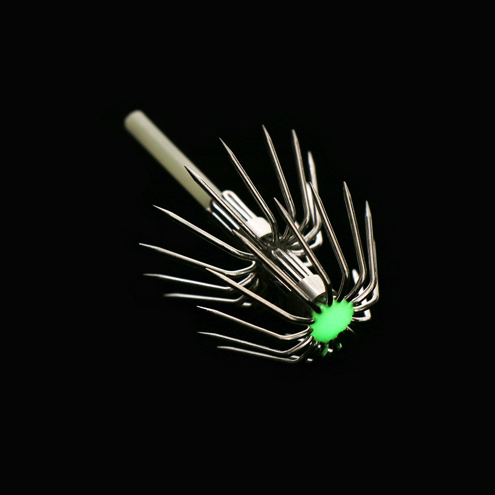 ステンレス鋼の釣り針,2層傘,ジギング,魚,イカ,カトルフィ - Fishing Hook Assortment のレビューと価格