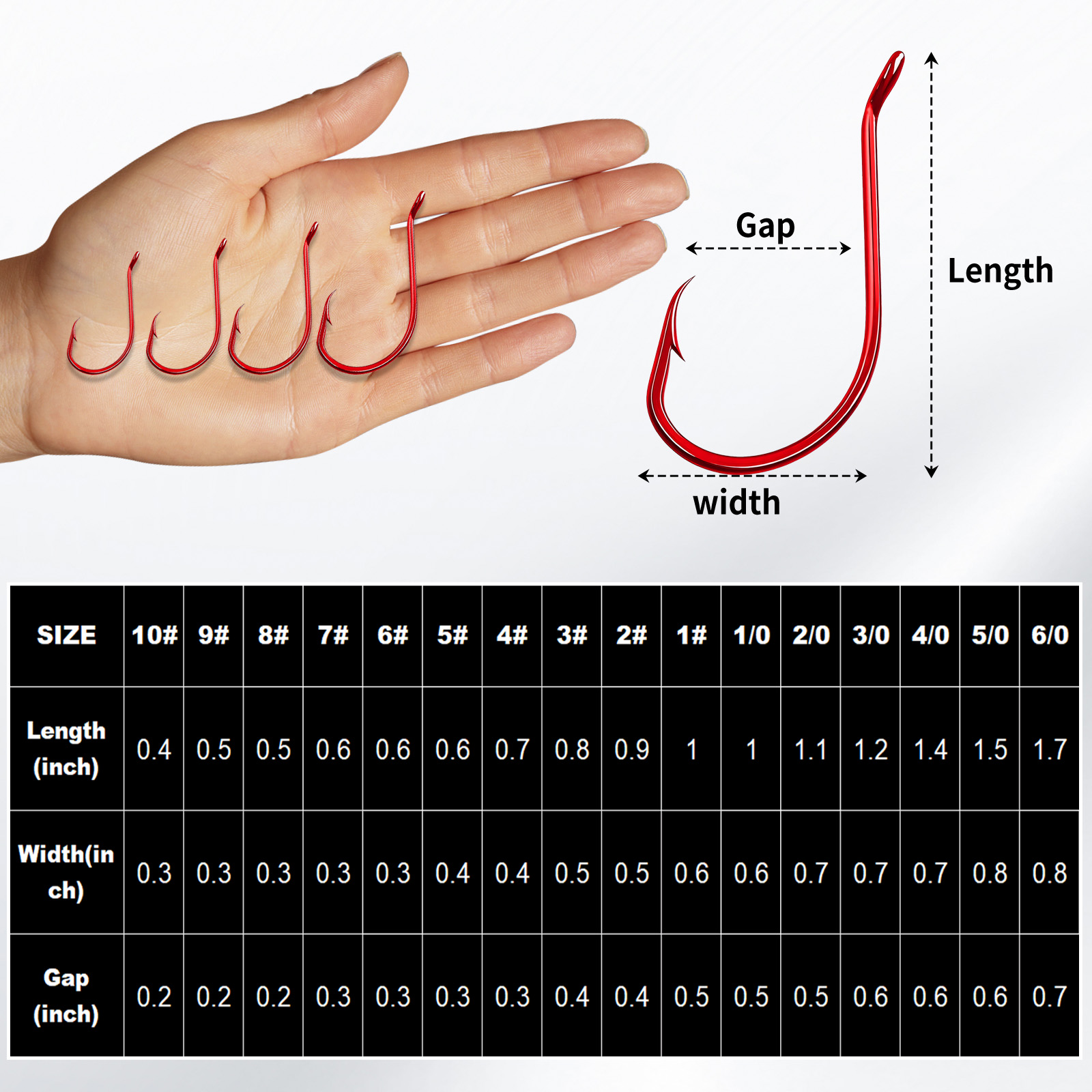 9KM 100 個タコフックレッド超強力多用途釣り生き餌フッ - Fishing Hook Circle のレビューと価格