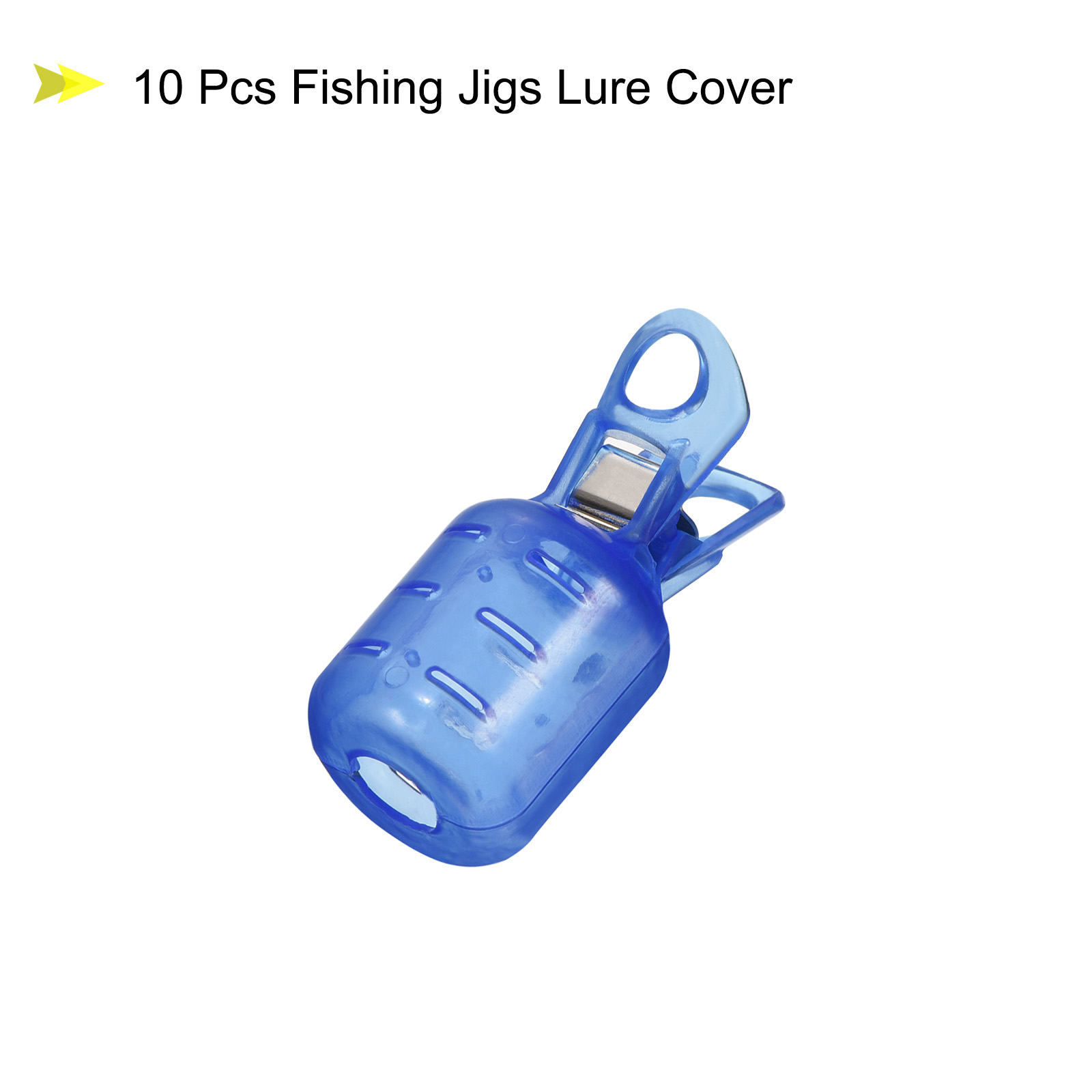 10 個小型イカジグフックプロテクターケース釣りフックカバー - Fishing Hook Jig のレビューと価格