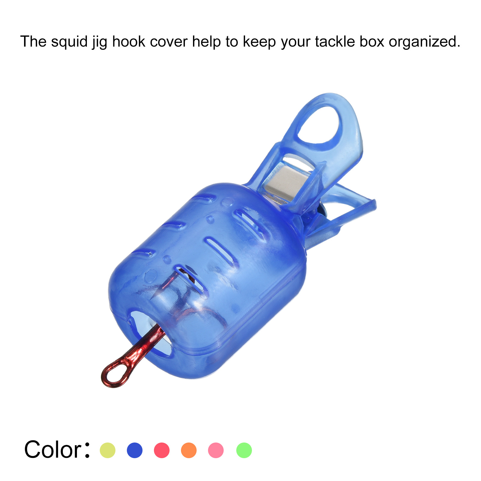 10 個小型イカジグフックプロテクターケース釣りフックカバー - Fishing Hook Jig のレビューと価格