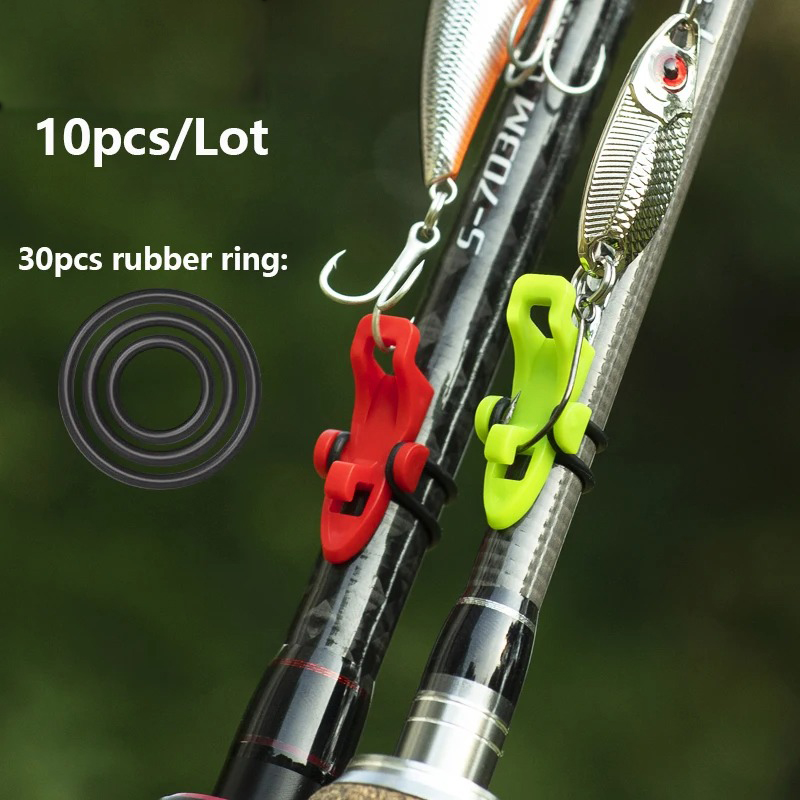 1-10 個釣り竿ポールフックキーパールアーベイトホルダール - Fishing Hook Jig のレビューと価格