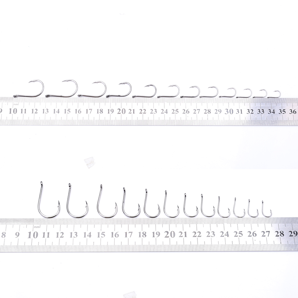 FTK CHINU リング付きバーブ付きフィッシュフック 1 - Fishing Hook Circle のレビューと価格