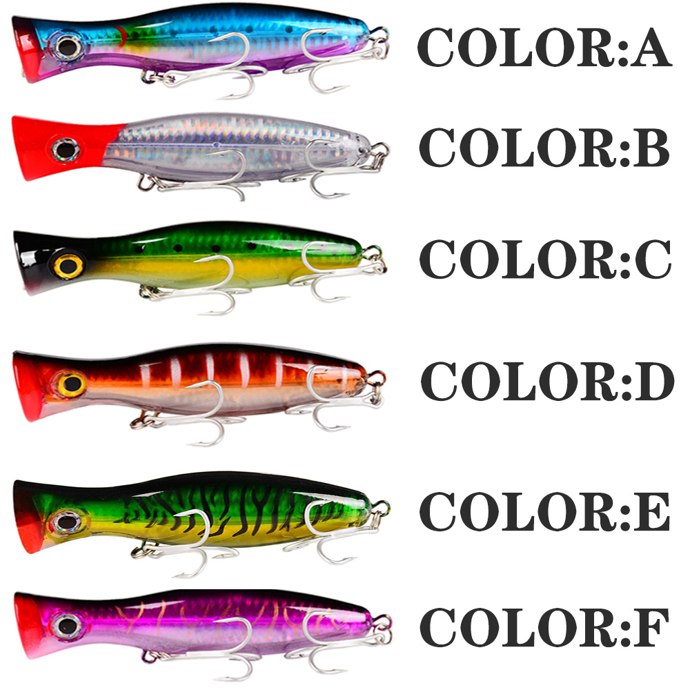 PROBEROS 1pc 13cm 43g ポッパー釣りルア - Fishing Hook Treble のレビューと価格