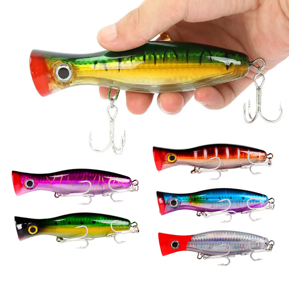 PROBEROS 1pc 13cm 43g ポッパー釣りルア - Fishing Hook Treble のレビューと価格