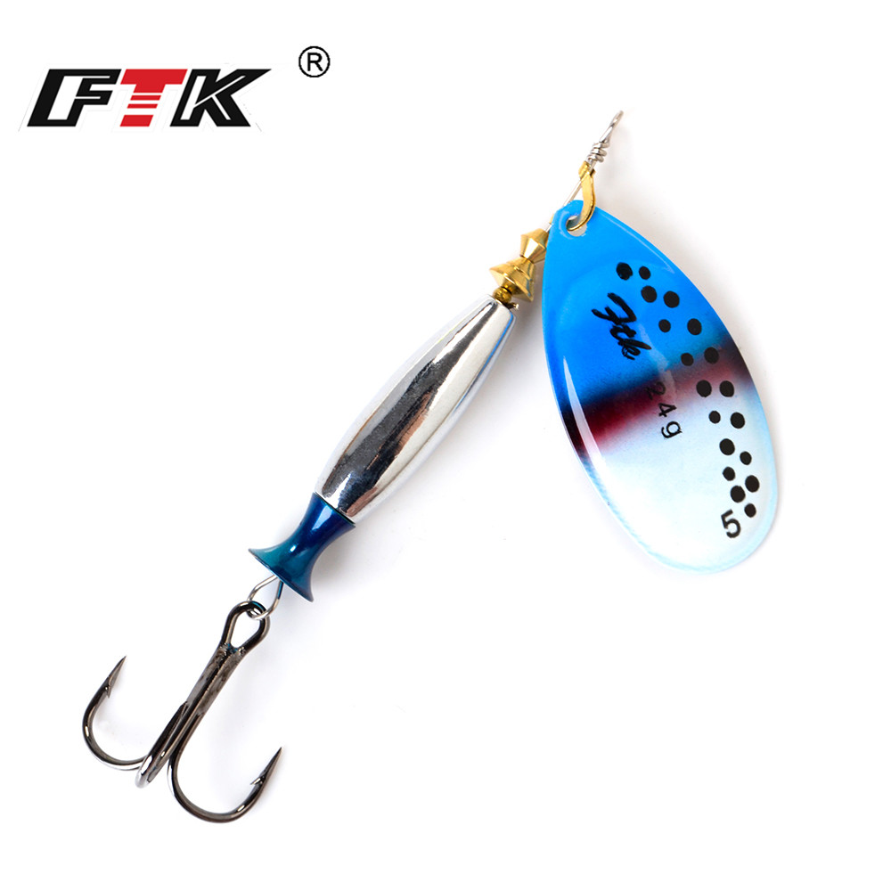 FTK 18g 24g スピナーベイト ハードスプーン バス - Fishing Hook Treble のレビューと価格