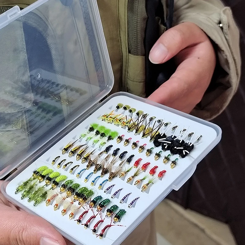 防水設計フライフックボックス大容量高密度フォームフライフィッ - Fishing Hook Size のレビューと価格