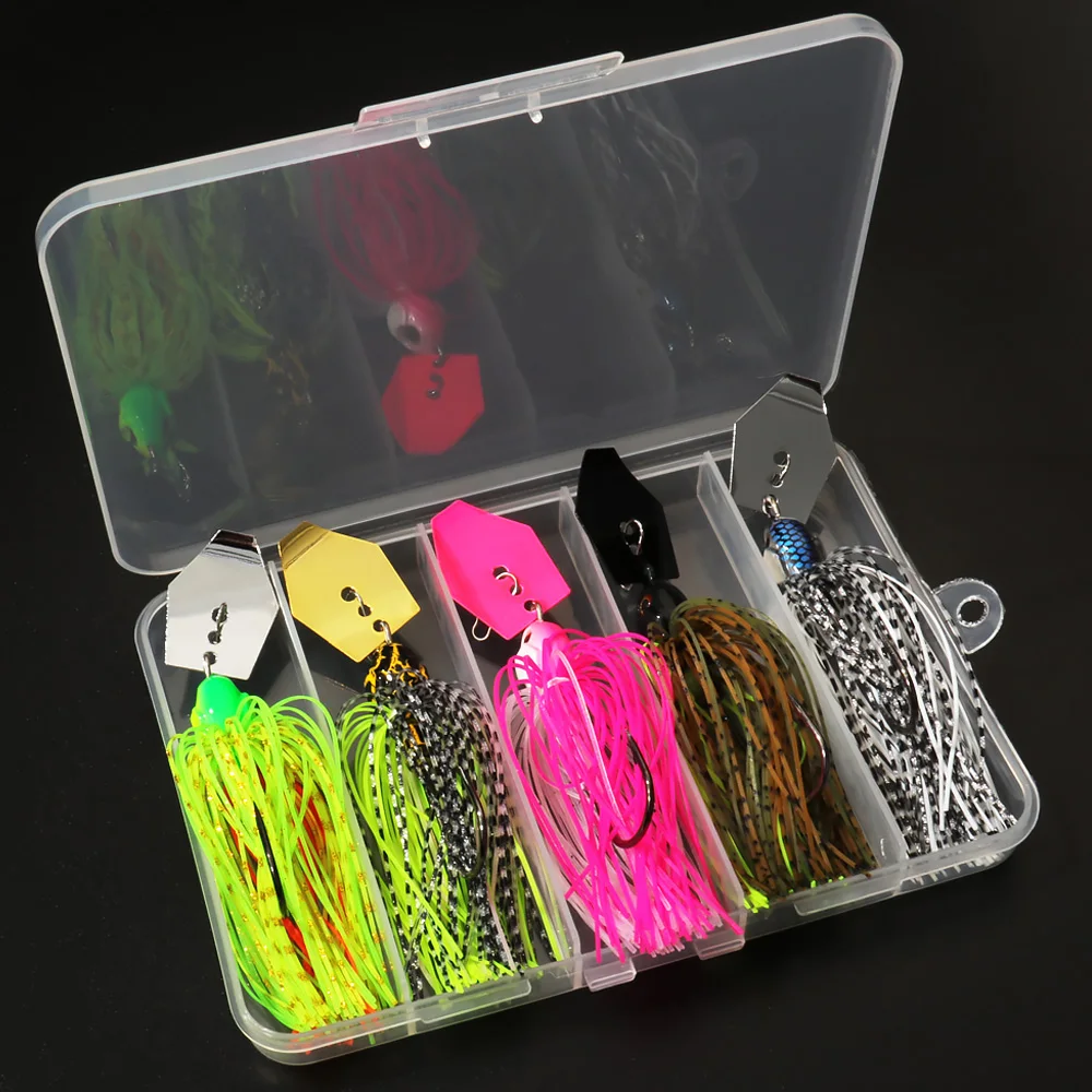 スピナーベイト 7 グラム/9 グラム/12 グラム/14  - Fishing Hook Weedless のレビューと価格
