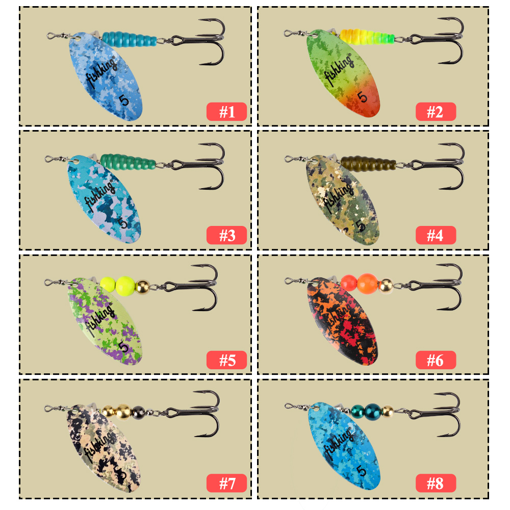 NGBスピナーベイトフィッシングルアースプーン5.5g 7g - Fishing Hook Treble のレビューと価格