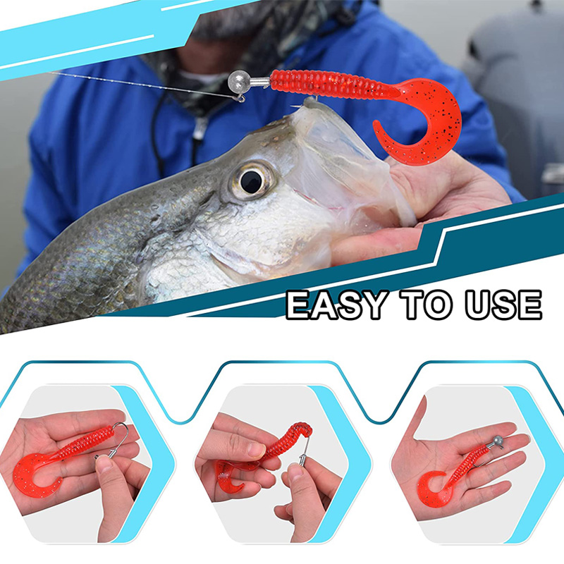 100個入り 釣り針 リードジグヘッド 鯉釣りアクセサリー用 - Fishing Hook Offset のレビューと価格