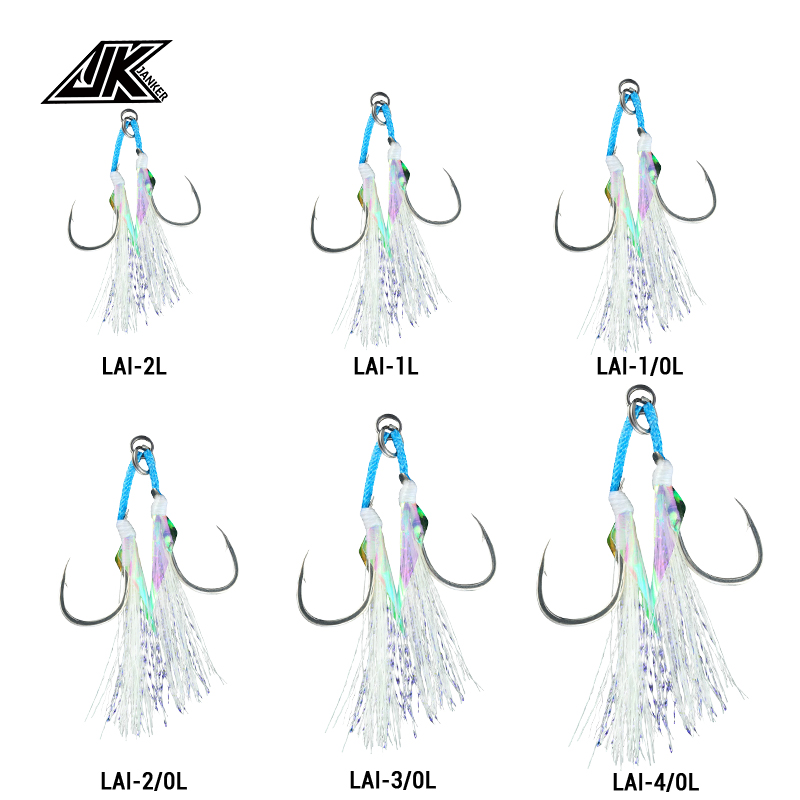 Jk LAI-L-ショアジギング用の軽量フック,「t」溝付き - Fishing Hook Assortment のレビューと価格