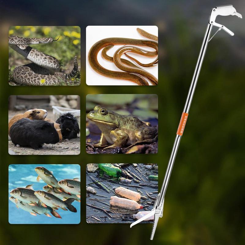 爬虫類グラバー用の折りたたみ式スネークスティック、キャンプや - Fishing Hook Stainless Steel のレビューと価格