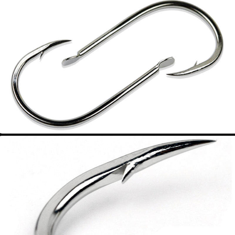 100ピース/ロット7サイズ有刺フック黒丸高炭素鋼先鋭餌タッ - Fishing Hook Circle のレビューと価格