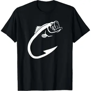 フィッシュフックミニマルアートクールな釣り愛好家アート愛好家 - Fishing Hook のレビューと価格