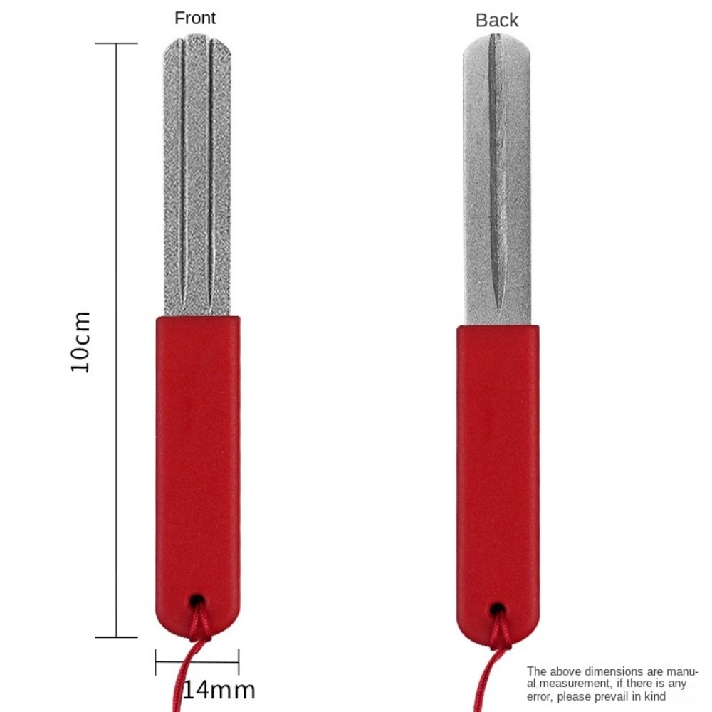 1Pc 両面釣り針研ぎ器ダイヤモンドストーン滑り止め釣り針グ - Fishing Hook Sharpener のレビューと価格