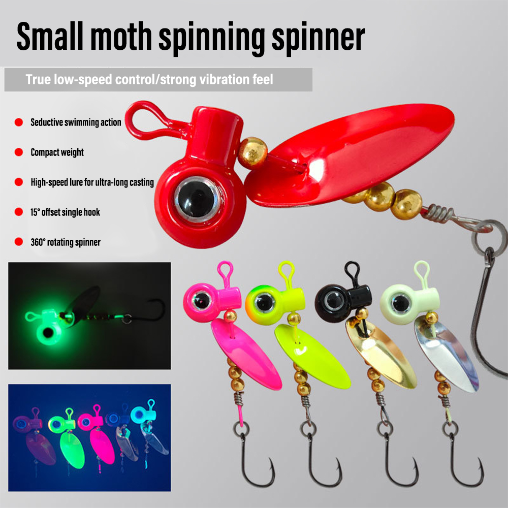5個入り クラッピージグヘッド スピナーブレード付き 回転式 - Fishing Hook Offset のレビューと価格