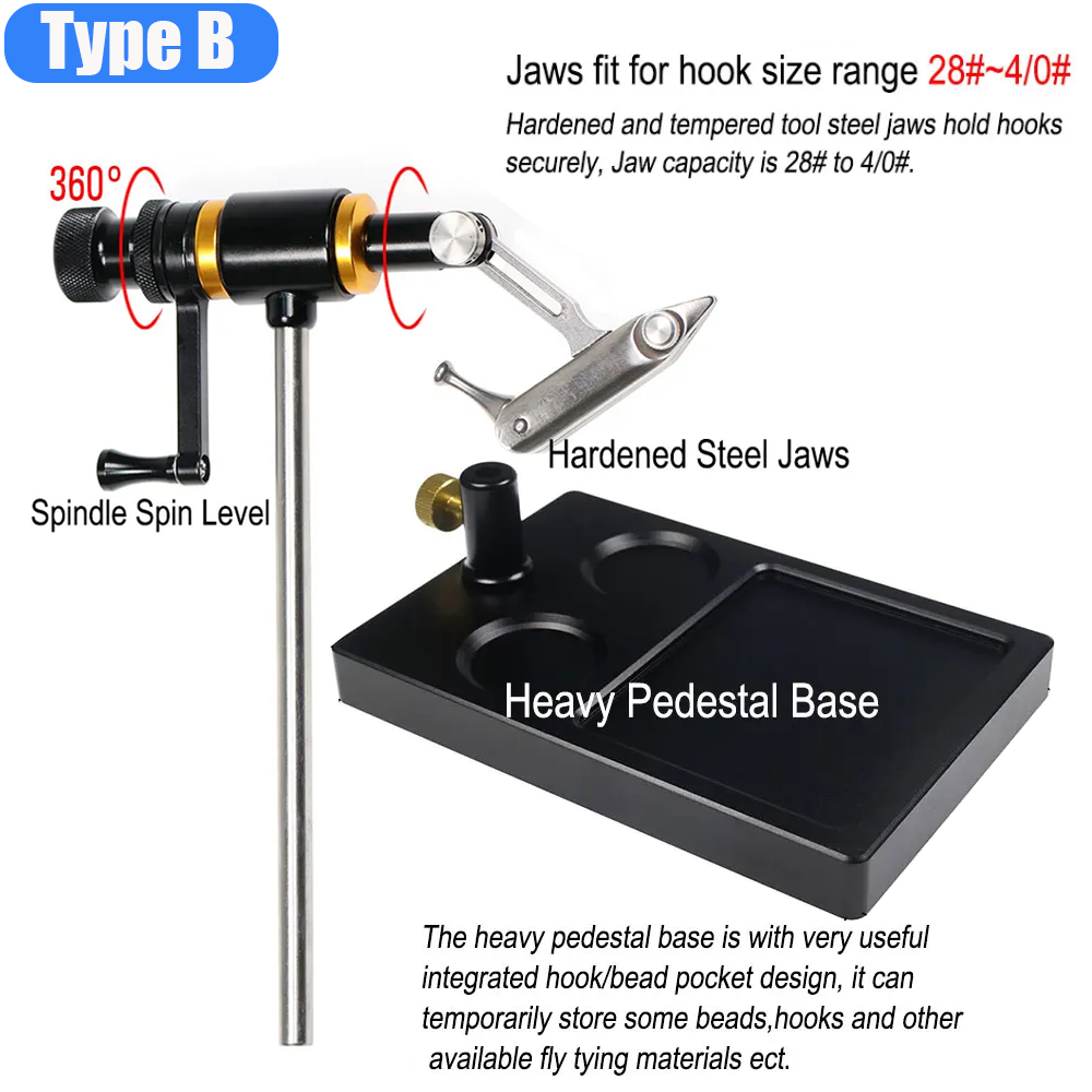 ウィフレオ 360 °   回転フライタイイングバイス釣りハ - Fishing Hook Jig のレビューと価格