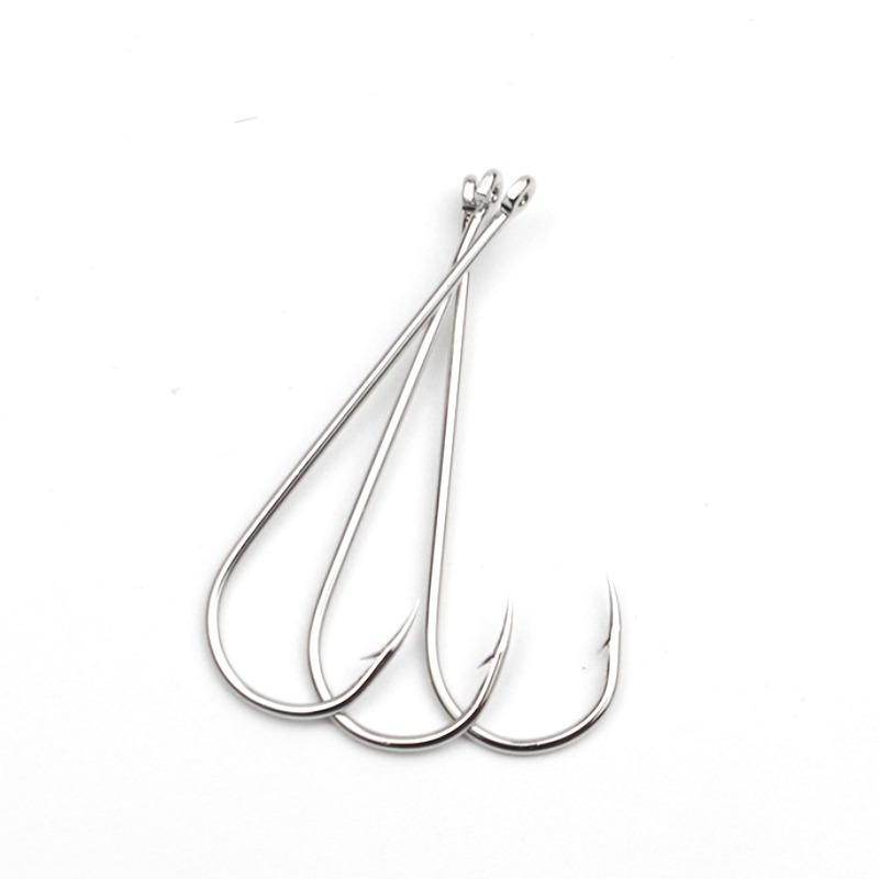 50個入りロングシャンク海水用サークルフック – 錫メッキ高 - Fishing Hook Circle のレビューと価格