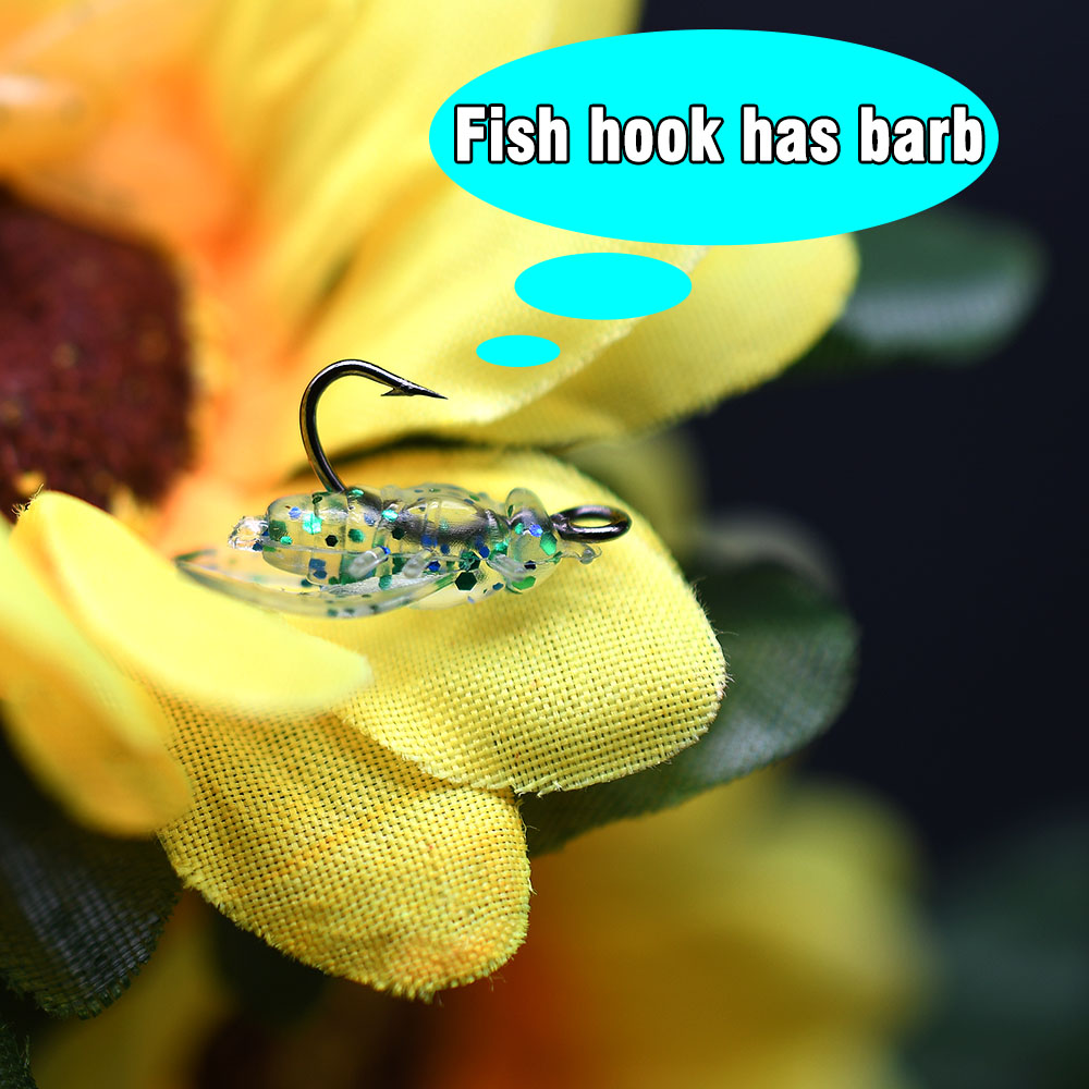 10個入り人工バイオニックフライ昆虫釣り用ルアー、バーブフッ - Fishing Hook Assortment のレビューと価格