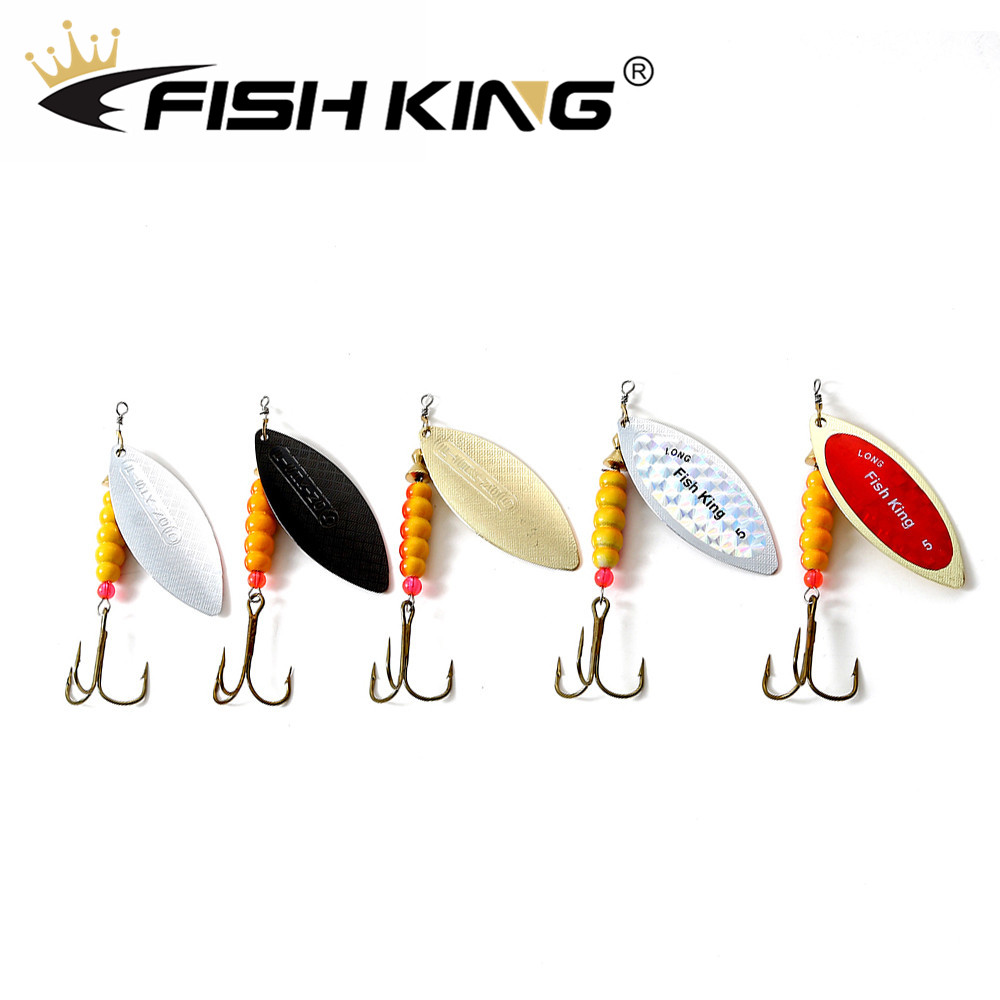 Fish king 1個金属釣りルアー3.8グラム6.3グラ - Fishing Hook Treble のレビューと価格