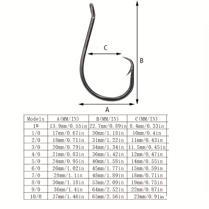 50 個サークルフック釣り用品タコフック海水 1 # -10 - Fishing Hook Circle のレビューと価格