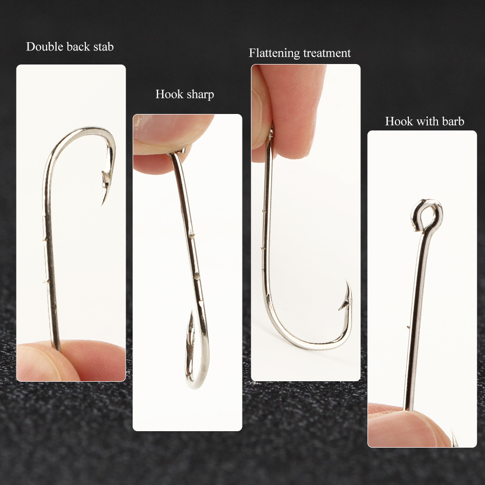 高炭素鋼の釣り針,魚を捕まえるためのフック,ビーチとライブ用 - Fishing Hook のレビューと価格