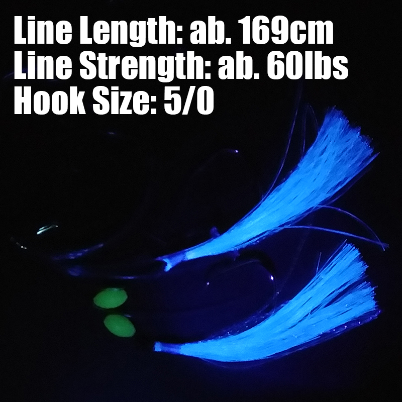 ランカーサビキ仕掛け10パック 169cm 60ポンド ダブ - Fishing Hook Circle のレビューと価格