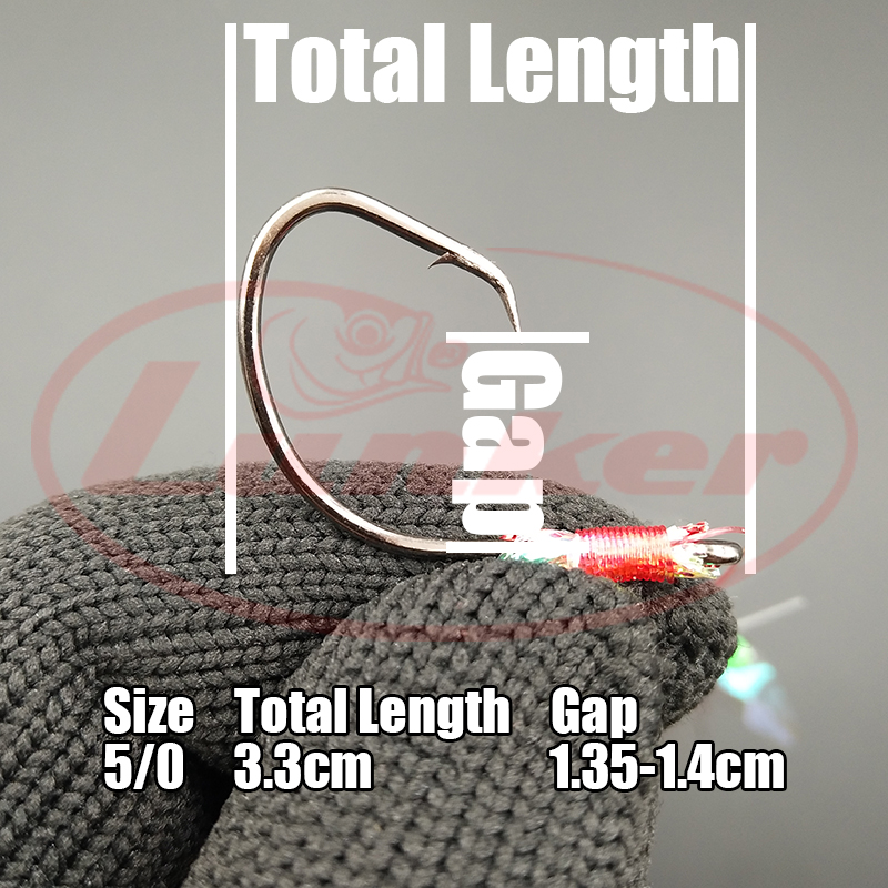 ランカーサビキ仕掛け10パック 169cm 60ポンド ダブ - Fishing Hook Circle のレビューと価格